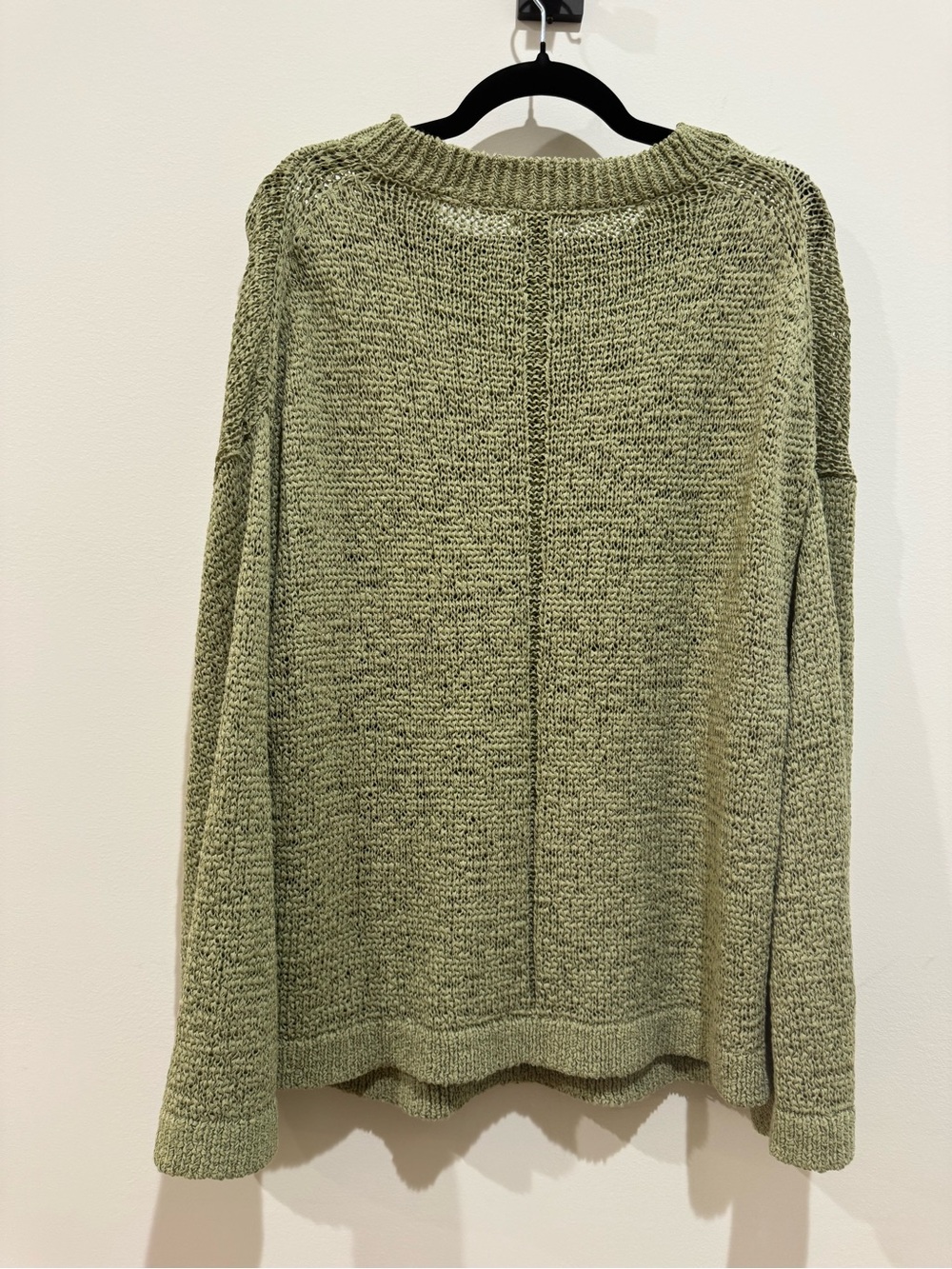 J. Crew women’s Green sage Crewneck Montauk long sleeve ribbed SweaterSzXL NWT - Picture 5 of 9